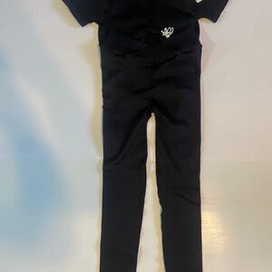 PINKSODASPORT Women’s Workout Outfit - Color Black - Size XS - S